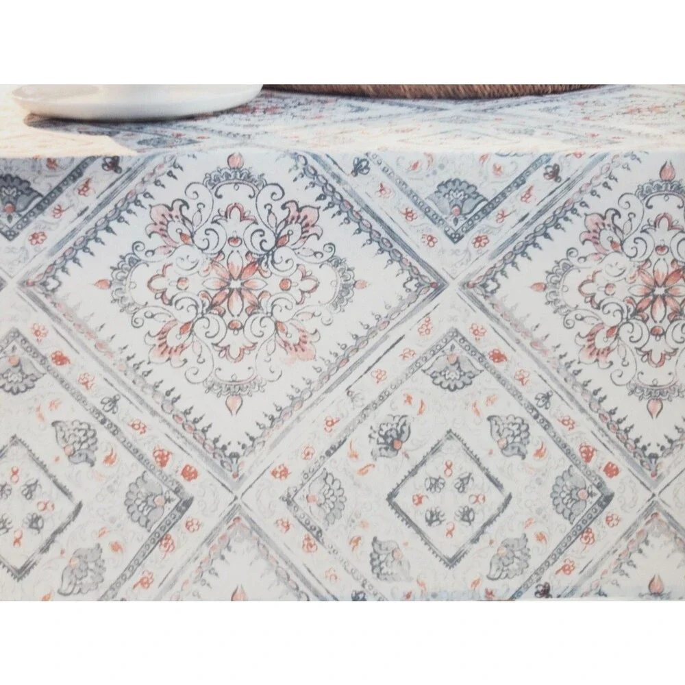 Printed Textured Tablecloth 60